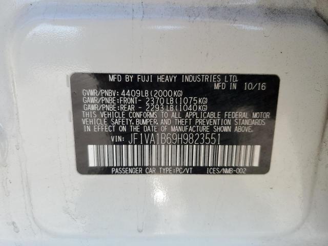 JF1VA1B69H9823551 Subaru WRX