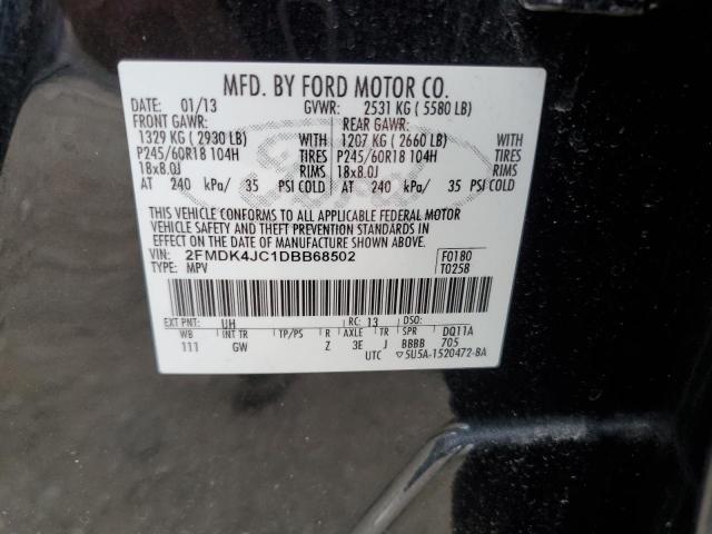 2FMDK4JC1DBB68502 2013 FORD EDGE, photo no. 13