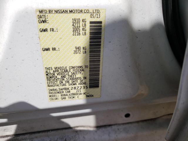 1N4AL3AP8DC287235 2013 Nissan Altima 2.5