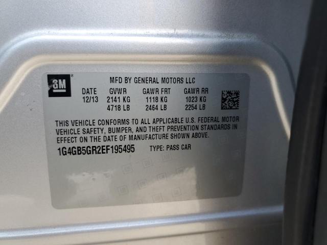1G4GB5GR2EF195495 Buick Lacrosse
