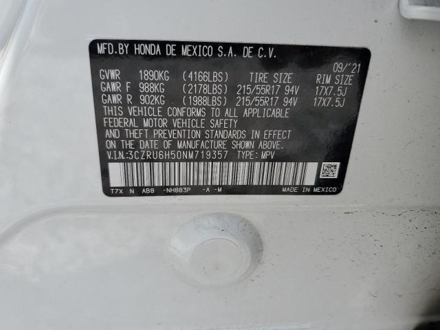 2022 HONDA HRV 3CZRU6H50NM719357