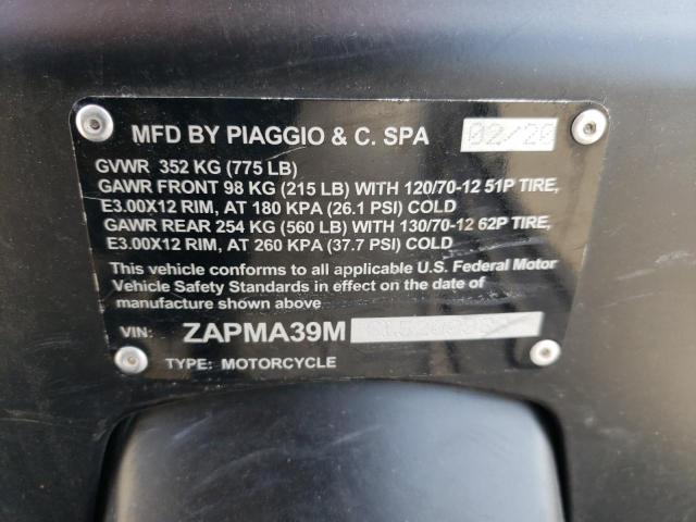 2020 VESPA GTS 300 - ZAPMA39M6L5200988
