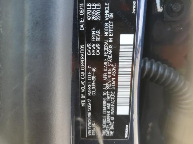 2015 VOLVO S60 PLATIN - YV1612TM9F1335417