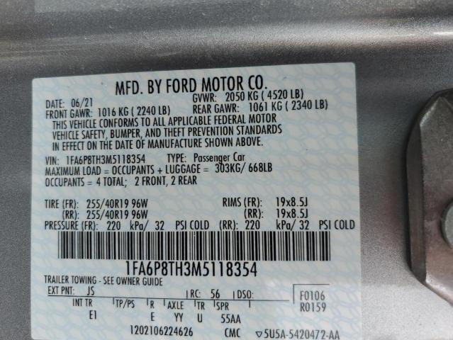 1FA6P8TH3M5118354 Ford MUSTANG