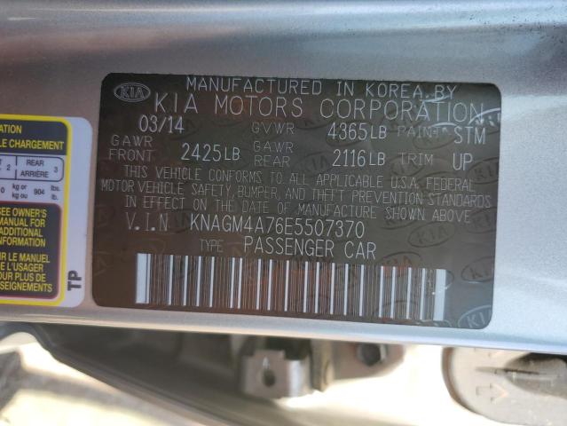 KNAGM4A76E5507370 KIA Optima Lx
