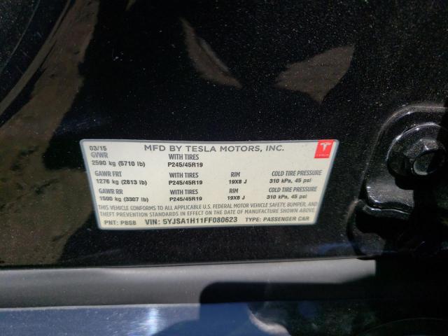 2015 TESLA MODEL S 85 5YJSA1H11FF080623