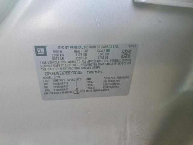 2GKFLWEK7E6333135 GMC Terrain Sle