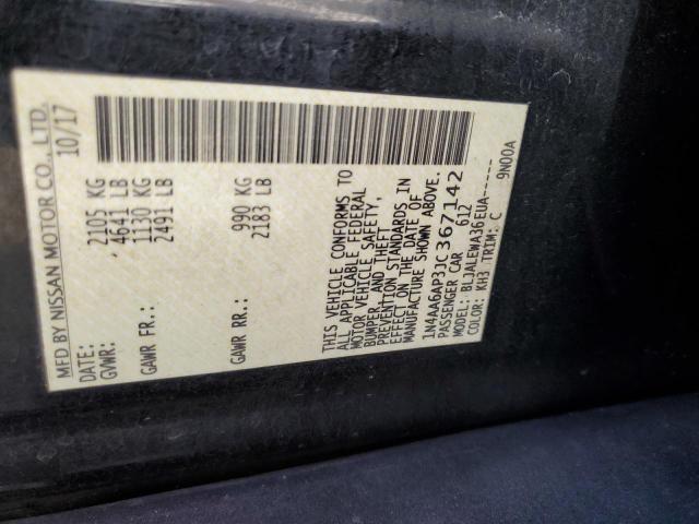 1N4AA6AP3JC367142 Nissan Maxima 3.5s