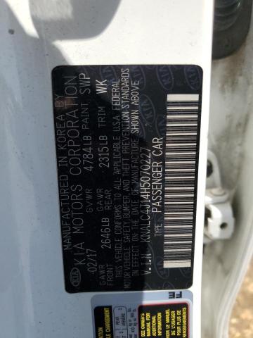 2017 KIA CADENZA PR - KNALC4J14H5070227