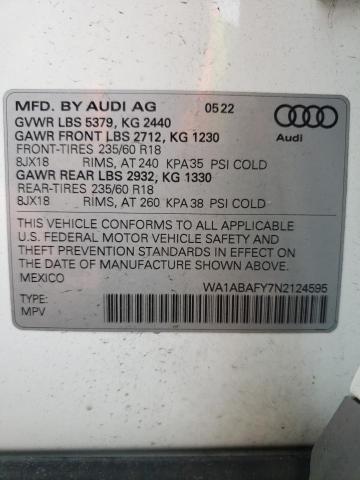 WA1ABAFY7N2124595 Audi Q5 PREMIUM 10