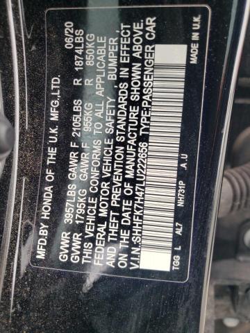 SHHFK7H47LU222656 Honda Civic Sport