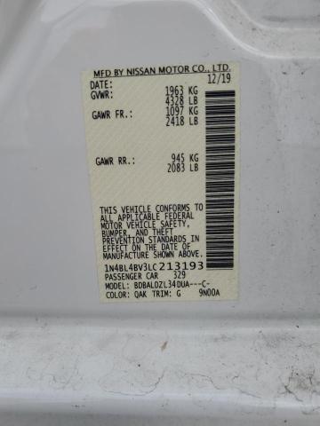1N4BL4BV3LC213193 Nissan ALTIMA S