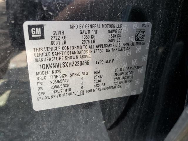 2017 GMC ACADIA ALL 1GKKNVLSXHZ230466