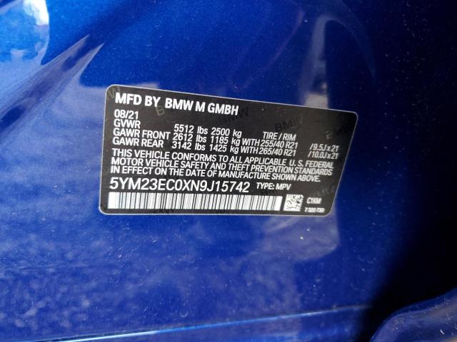 2022 BMW X4 M - 5YM23EC0XN9J15742