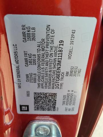 2021 GMC CANYON DEN 1GTG6EEN3M1118719