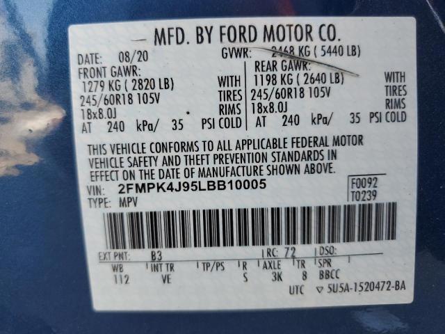 2FMPK4J95LBB10005 Ford EDGE SEL