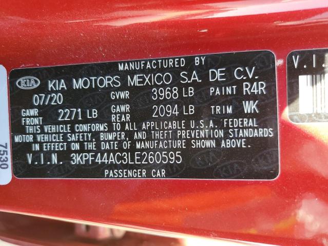 3KPF44AC3LE260595 KIA FORTE GT