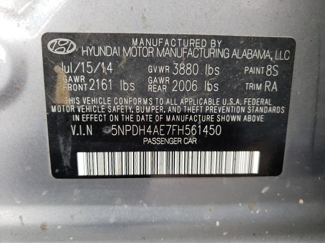 5NPDH4AE7FH561450 Hyundai ELANTRA SE