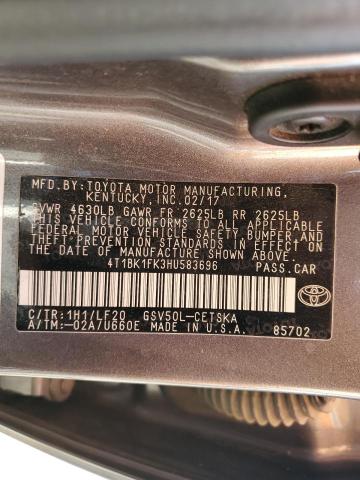 4T1BK1FK3HU583696 Toyota CAMRY XSE