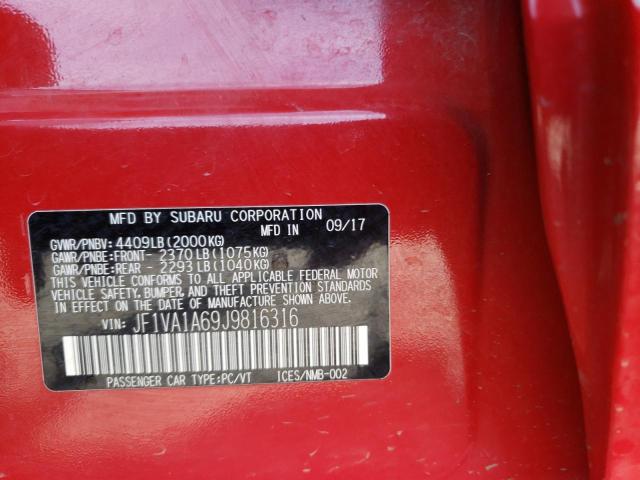 JF1VA1A69J9816316 Subaru WRX