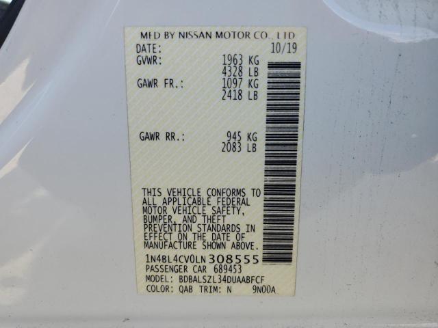 1N4BL4CV0LN308555 Nissan ALTIMA SR
