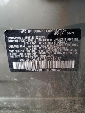 JF2SKAFC5MH531892 Subaru Forester Premium