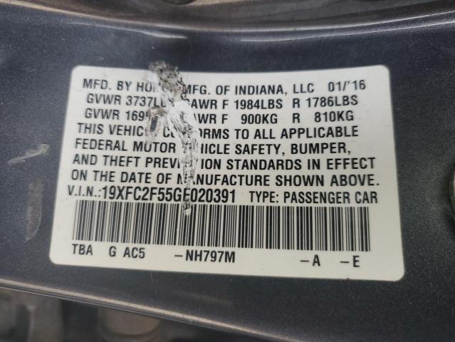 19XFC2F55GE020391 Honda Civic Lx