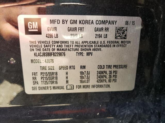 KL4CJBSB8FB229876 Buick Encore Convenience