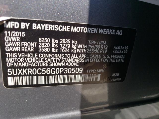 5UXKR0C56G0P30509 2016 BMW X5, photo no. 14