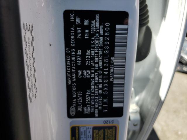 5XXGT4L38LG392800 KIA Optima Lx
