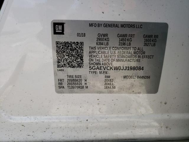2018 BUICK ENCLAVE AV - 5GAEVCKW0JJ198084
