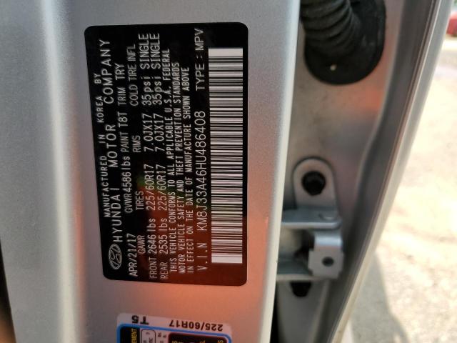 KM8J33A46HU486408 Hyundai Tucson Limited