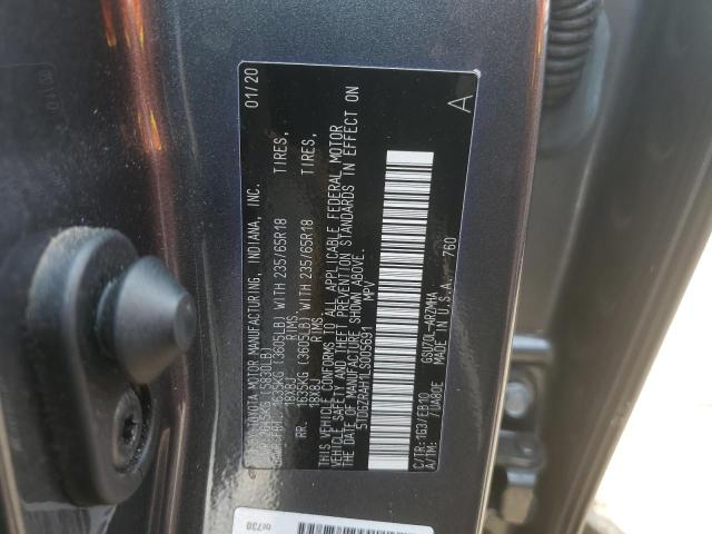 VIN 5TDGZRAH1LS005691 2020 Toyota Highlander, Xle no.13