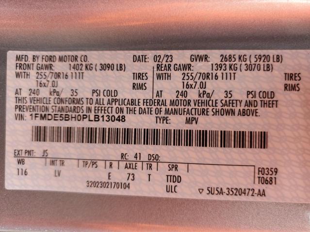 1FMDE5BH0PLB13048 Ford Bronco Base