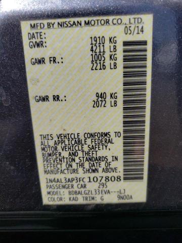 1N4AL3AP3FC107808 Nissan ALTIMA 2.5