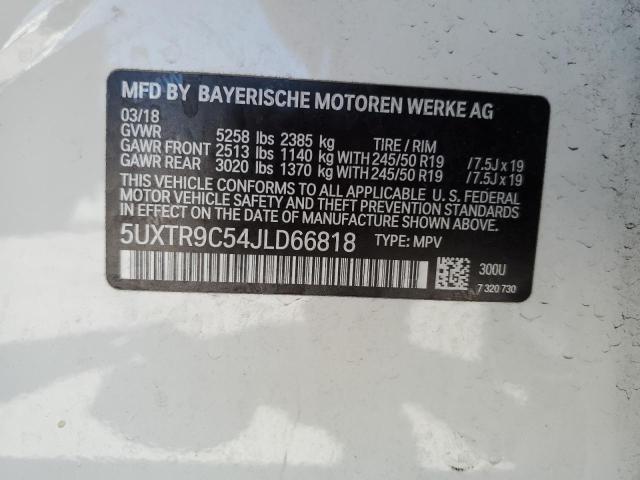 5UXTR9C54JLD66818 BMW X3 Xdrive30i