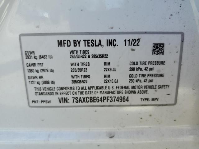 7SAXCBE64PF374964 Tesla Model X  13