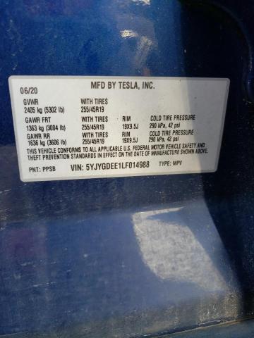 5YJYGDEE1LF014988 Tesla Model Y  13