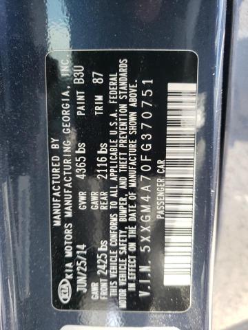 5XXGM4A70FG370751 KIA Optima Lx
