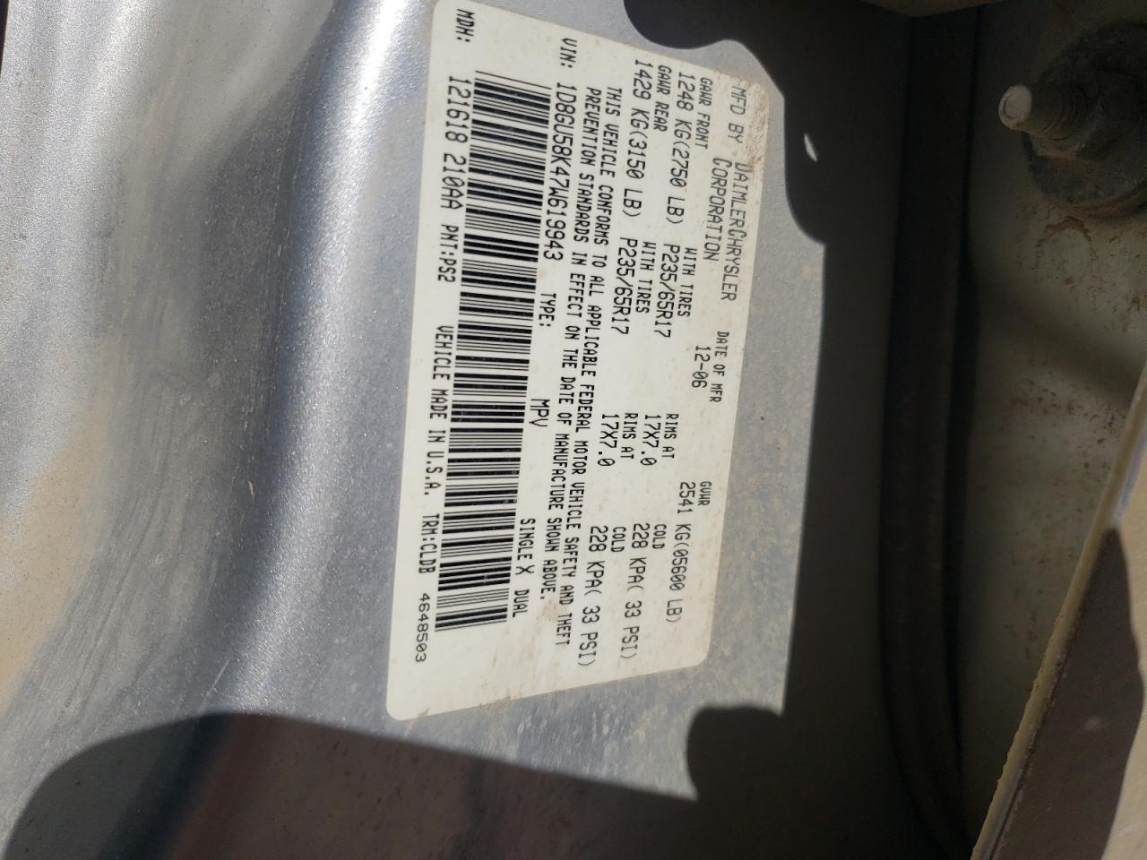 Lot #2100661140 2007 DODGE NITRO SLT