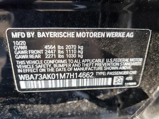 VIN WBA73AK01M7H14662 2021 BMW 2 Series, 228XI no.12