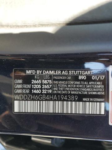 WDDZH6GB4HA194389 Mercedes-Benz E 400 4matic