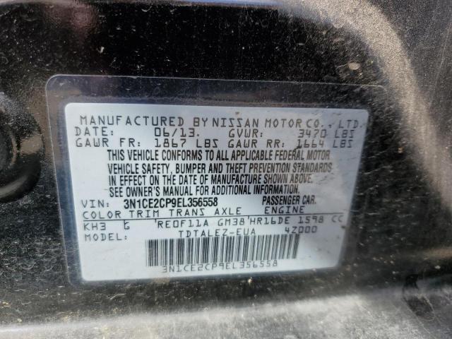3N1CE2CP9EL356558 Nissan Versa Note S
