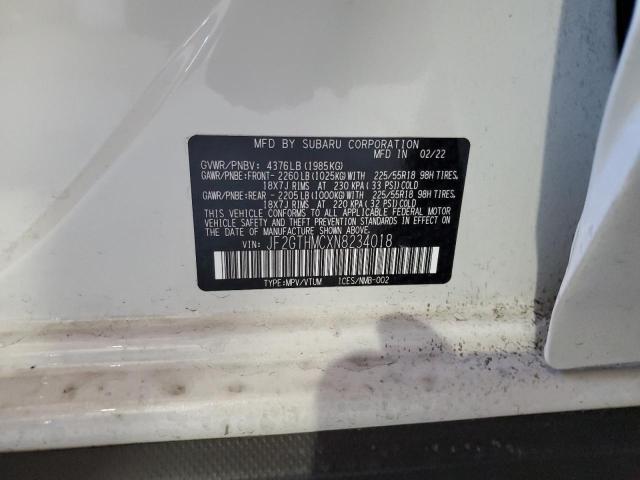JF2GTHMCXN8234018 Subaru Crosstrek Limited