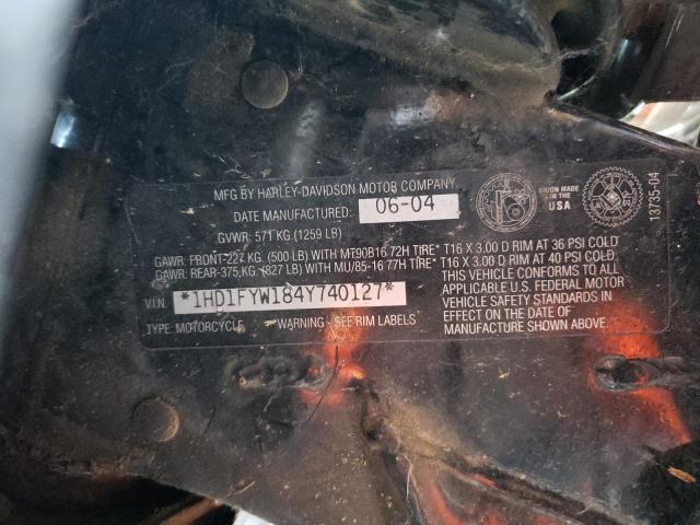 2004 HARLEY-DAVIDSON FLHRSI 1HD1FYW184Y740127