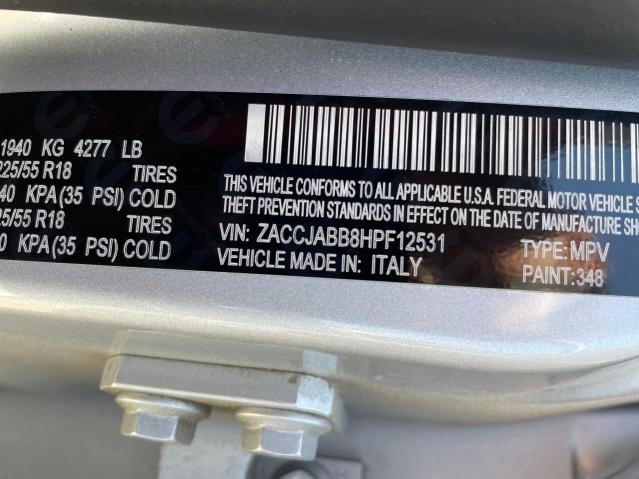 ZACCJABB8HPF12531 Jeep Renegade Latitude