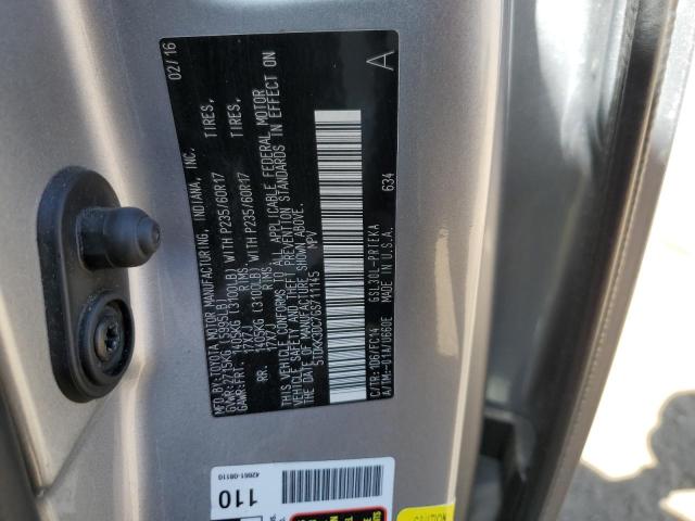 5TDKK3DC7GS711145 Toyota SIENNA LE