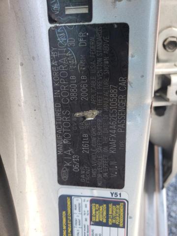 KNAFX4A62E5105887 KIA FORTE LX