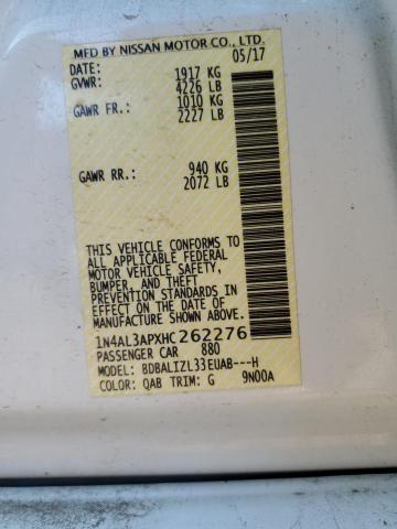 1N4AL3APXHC262276 Nissan ALTIMA 2.5