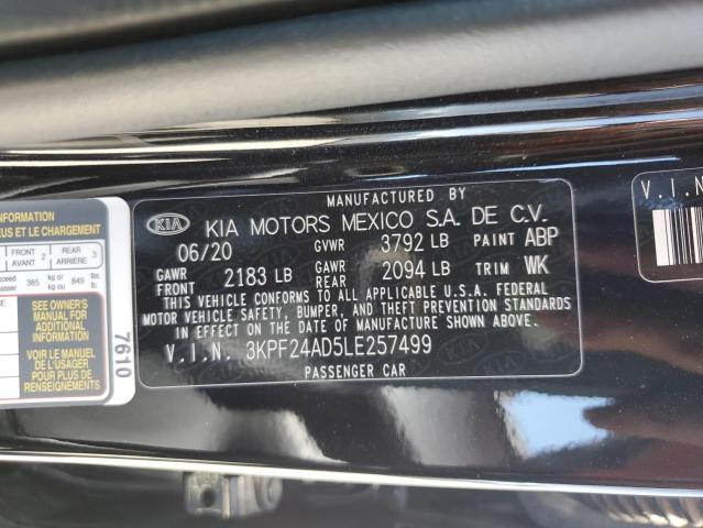 3KPF24AD5LE257499 KIA FORTE FE